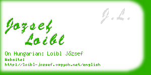 jozsef loibl business card