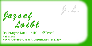 jozsef loibl business card